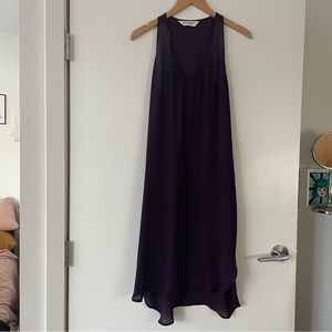 ❌ SOLD NICOLE BRIDGER Purple Racerback Shift Dress